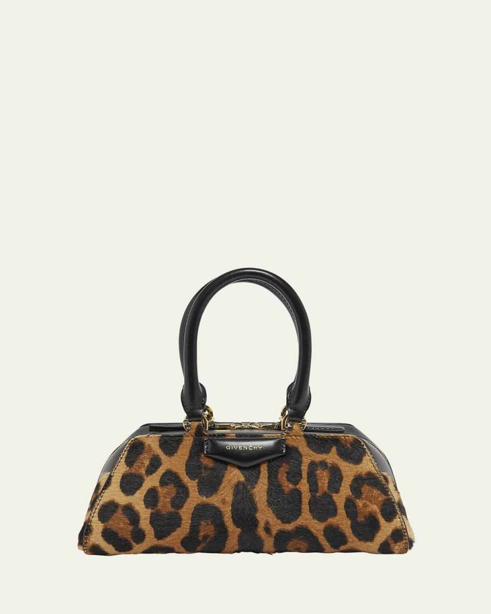 Antigona East-West Mini Calf Hair Top-Handle Bag